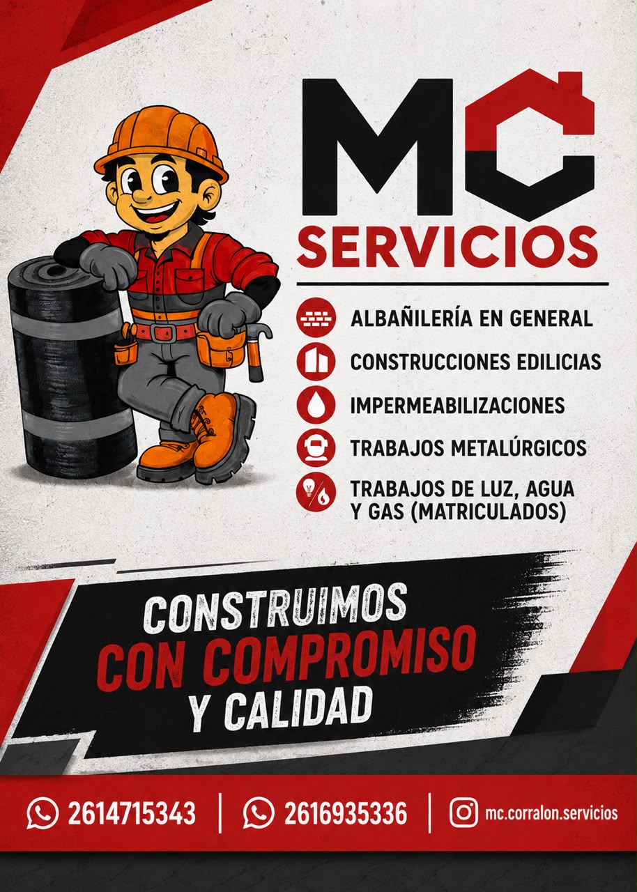 Flyer de servicios de MC